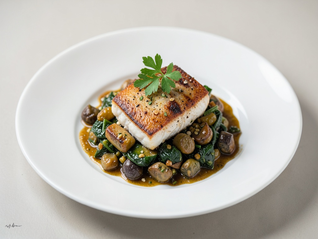 Saltimbocca di pesce con ratatouille