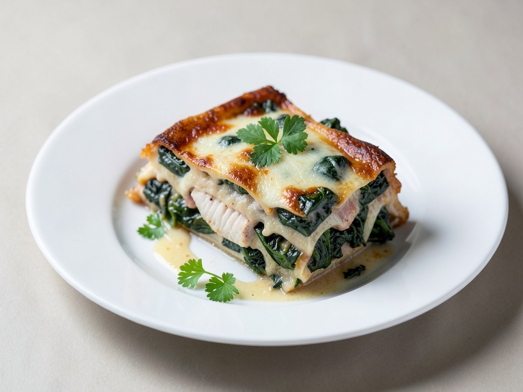 Fisch-Spinat-Lasagne