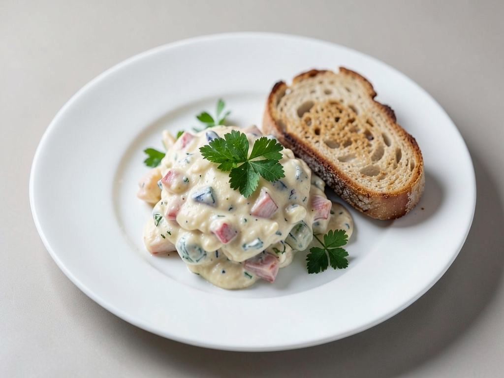 Dips au poisson crémeux avec pain grillé