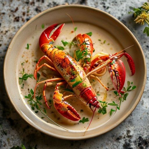 Consommé de homard clair