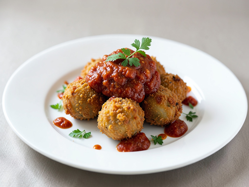 Boulettes de poisson croustillantes avec sauce tartare classique