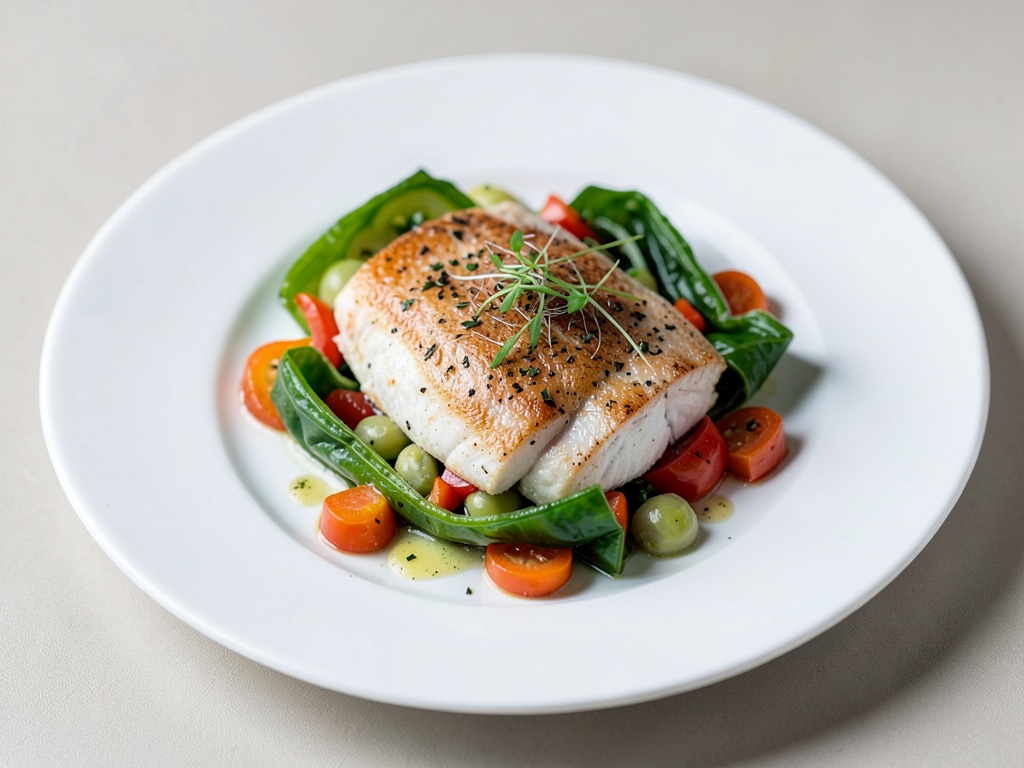 Filetti di pesce in pacchetti di verdure