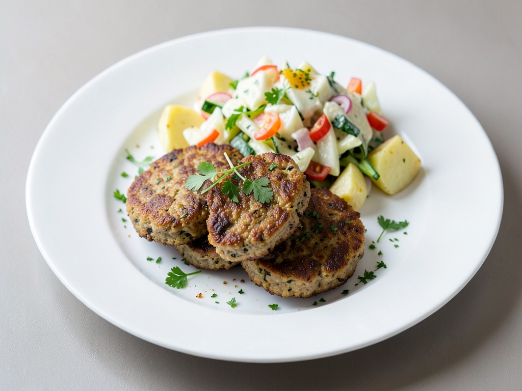 Smartine polpette di pesce con insalata di patate