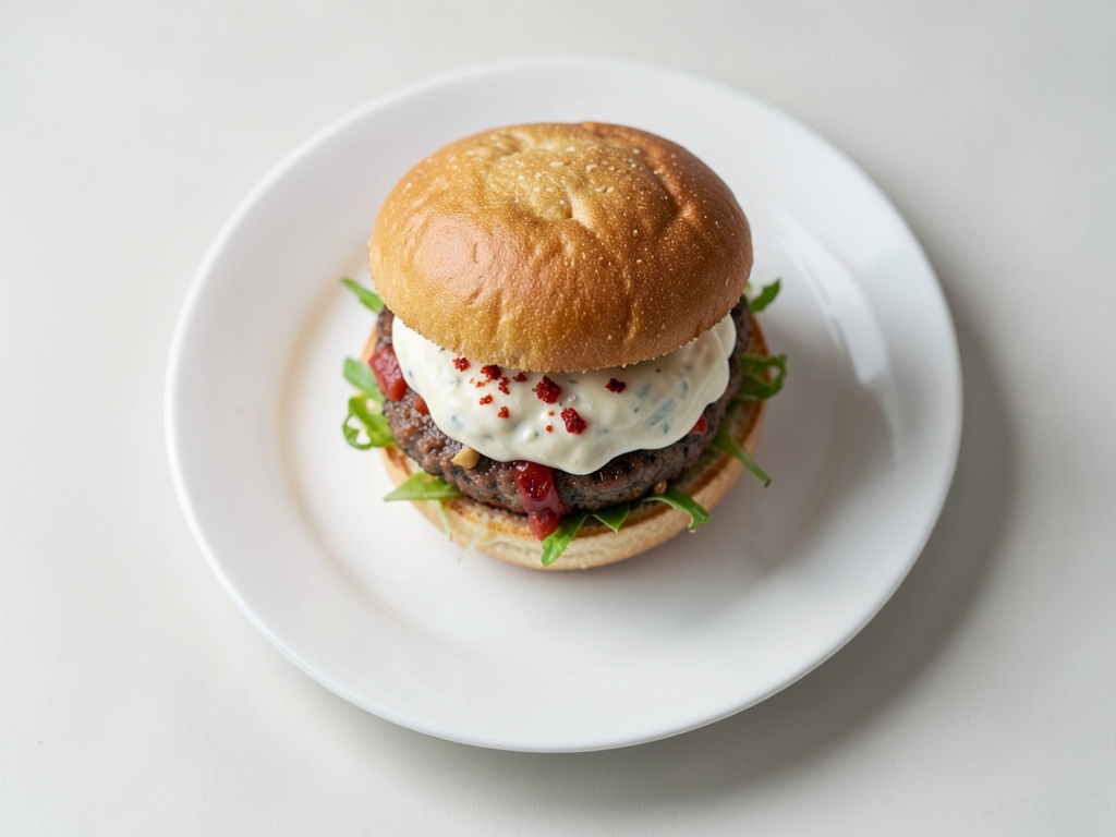 Hamburguesas de bastones de pescado crujientes con mayonesa de tomate