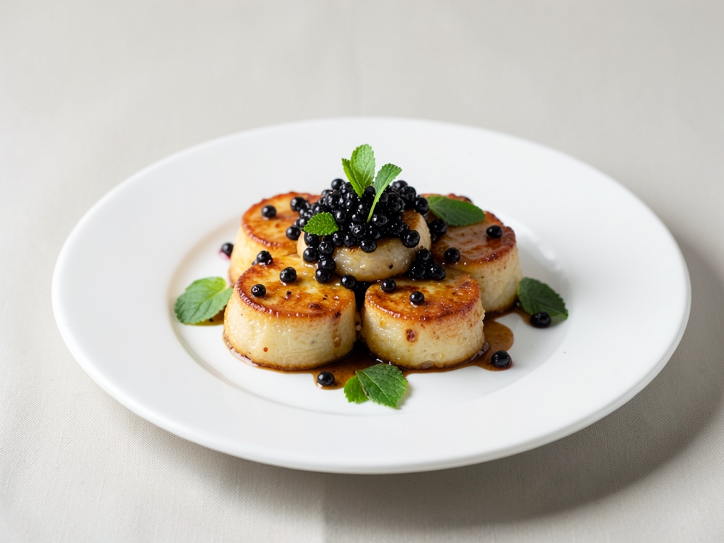 Klassische Fisch-Flans mit Kaviar-Topping