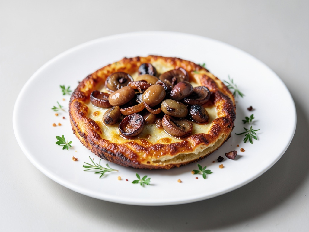 Flammekueche croustillante aux oignons caramélisés et anchois