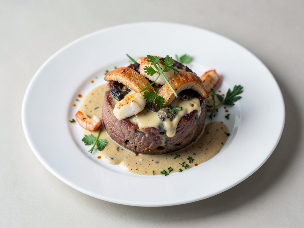 Fonduta di carne con pesce e frutti di mare