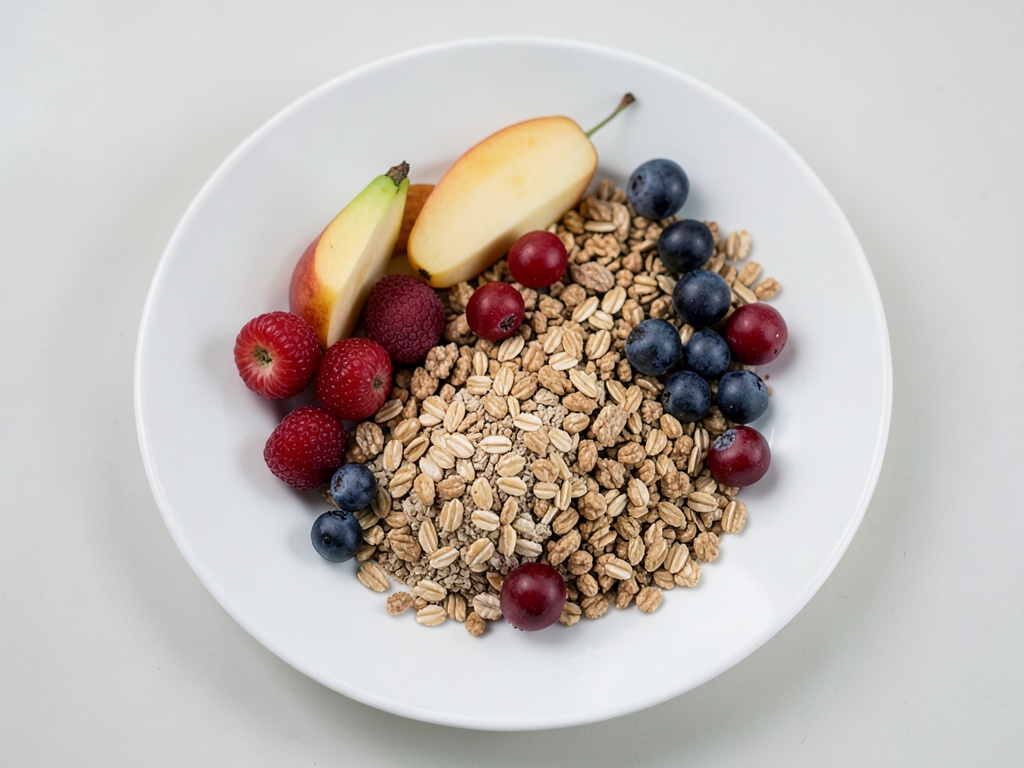 Knuspriges Müsli mit frischem Obst