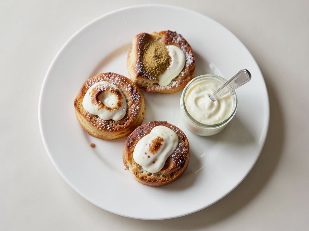 Fluffige Hefeklöße mit Joghurt
