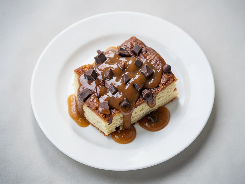 Torta al cioccolato soffice con gocce di cioccolato e glassa