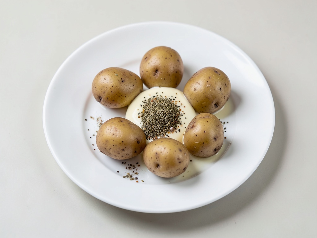 Patate in pacchetti di carta alluminio dalla griglia