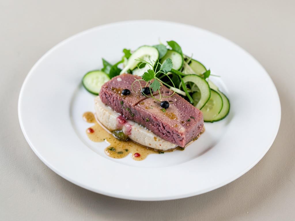 Trout Tartare with Cucumber Salad