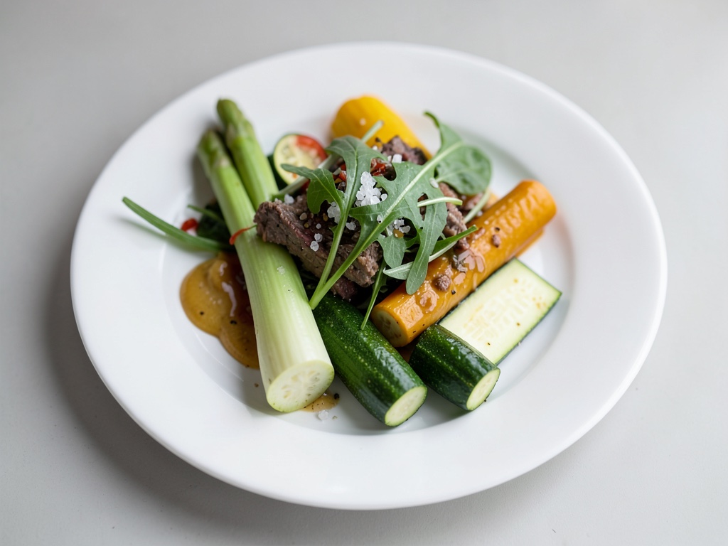 Insalata di farro verde e asparagi freschi