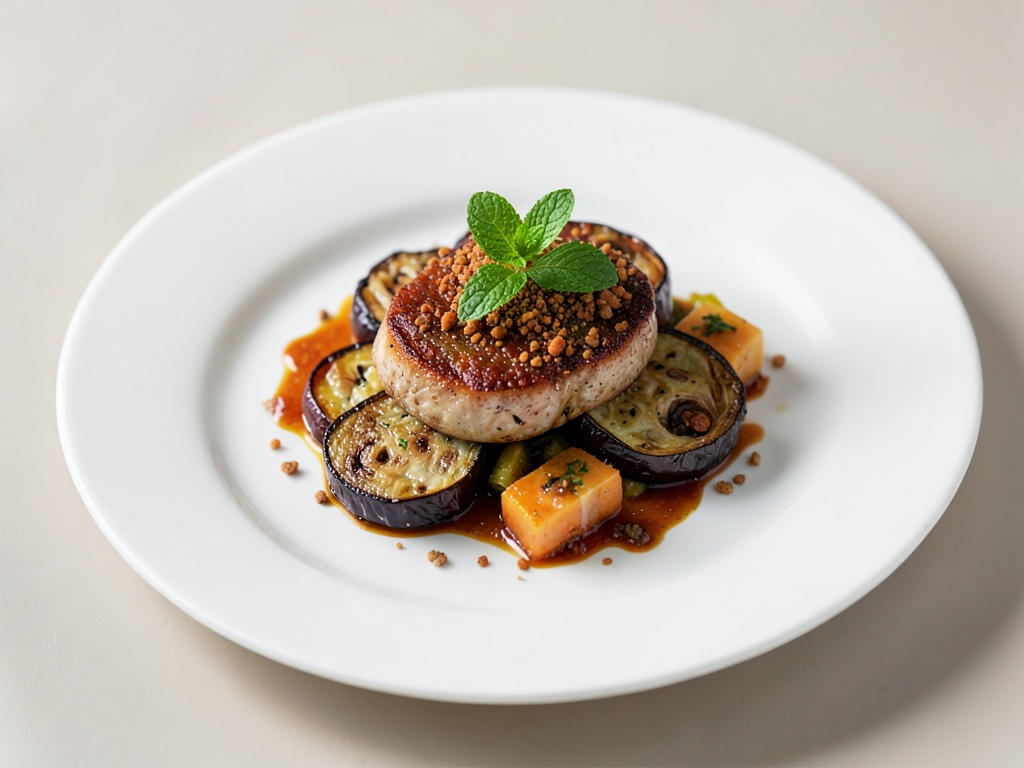 Fricelli con menta e melanzane