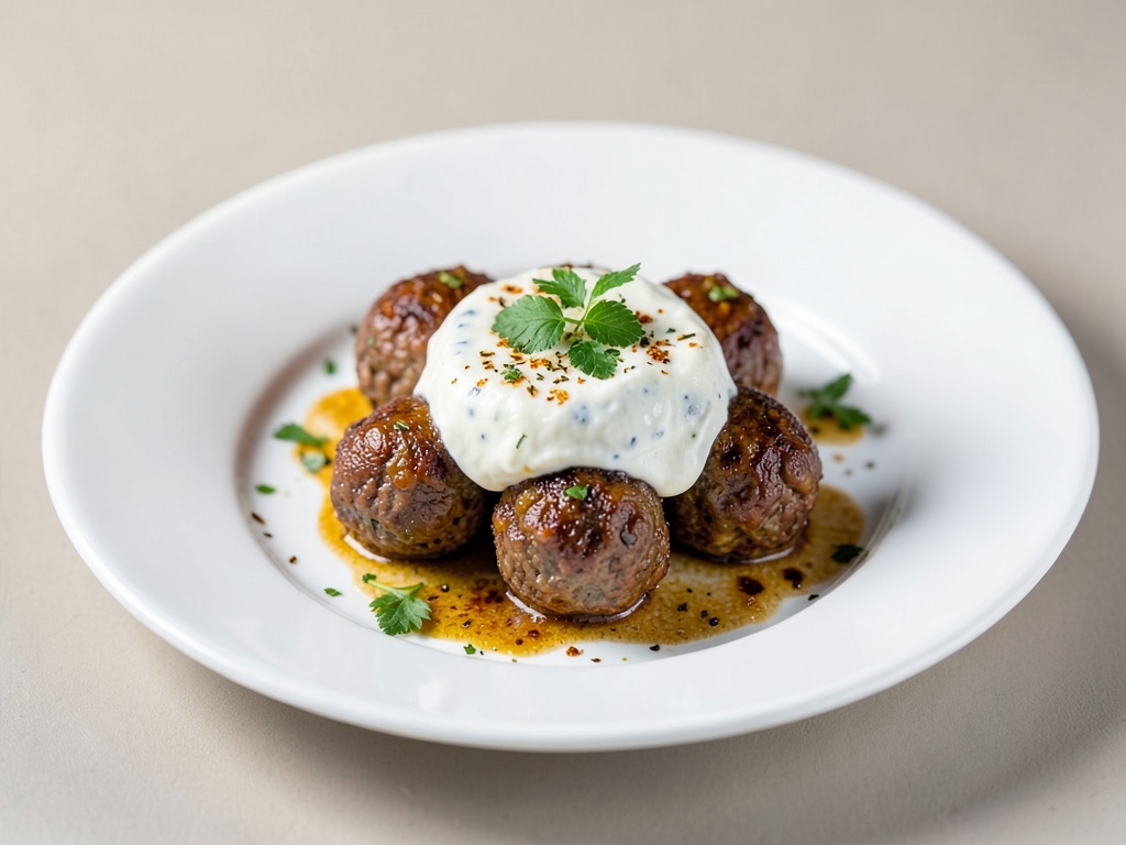 Boulettes de saucisse de Francfort avec trempade au yaourt