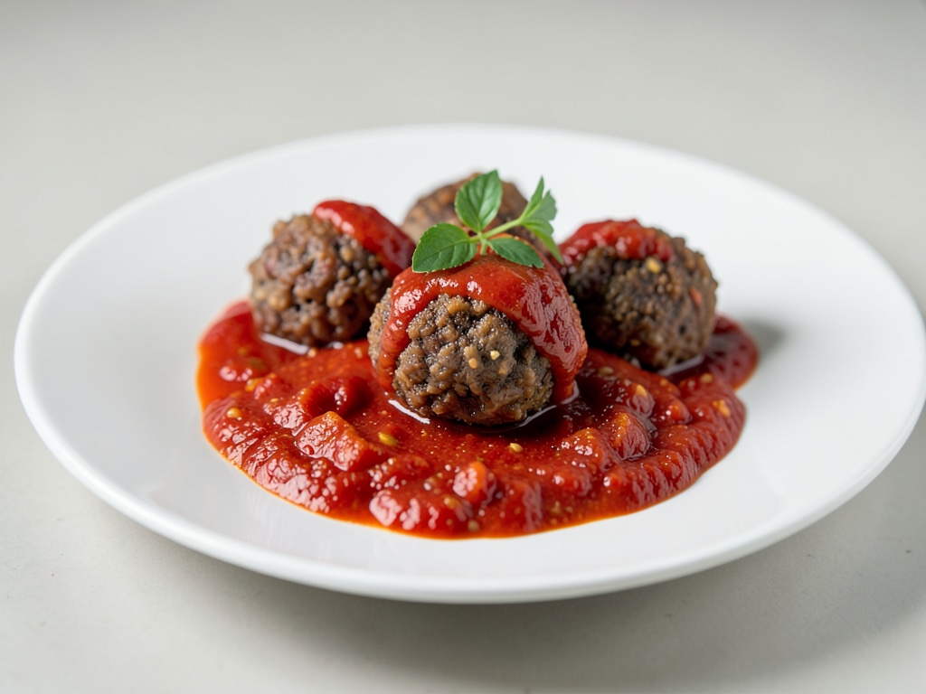 Polpette croccanti in salsa di pomodoro speziata