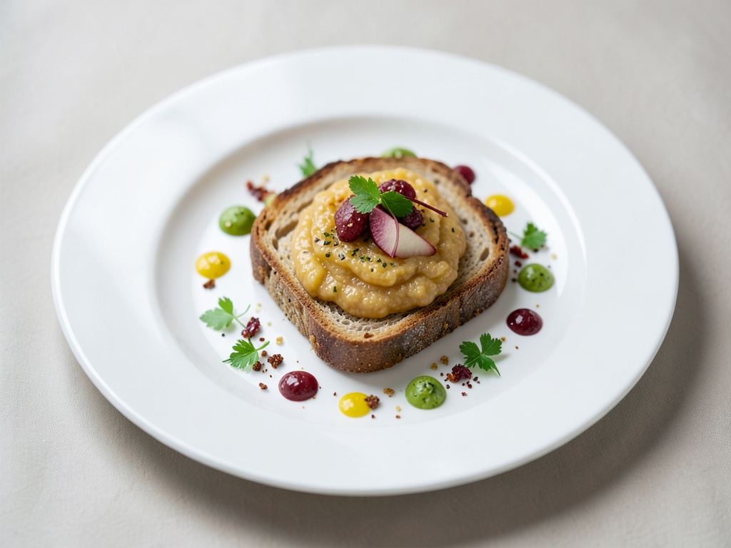 Toast al quark fruttato con purea di mela