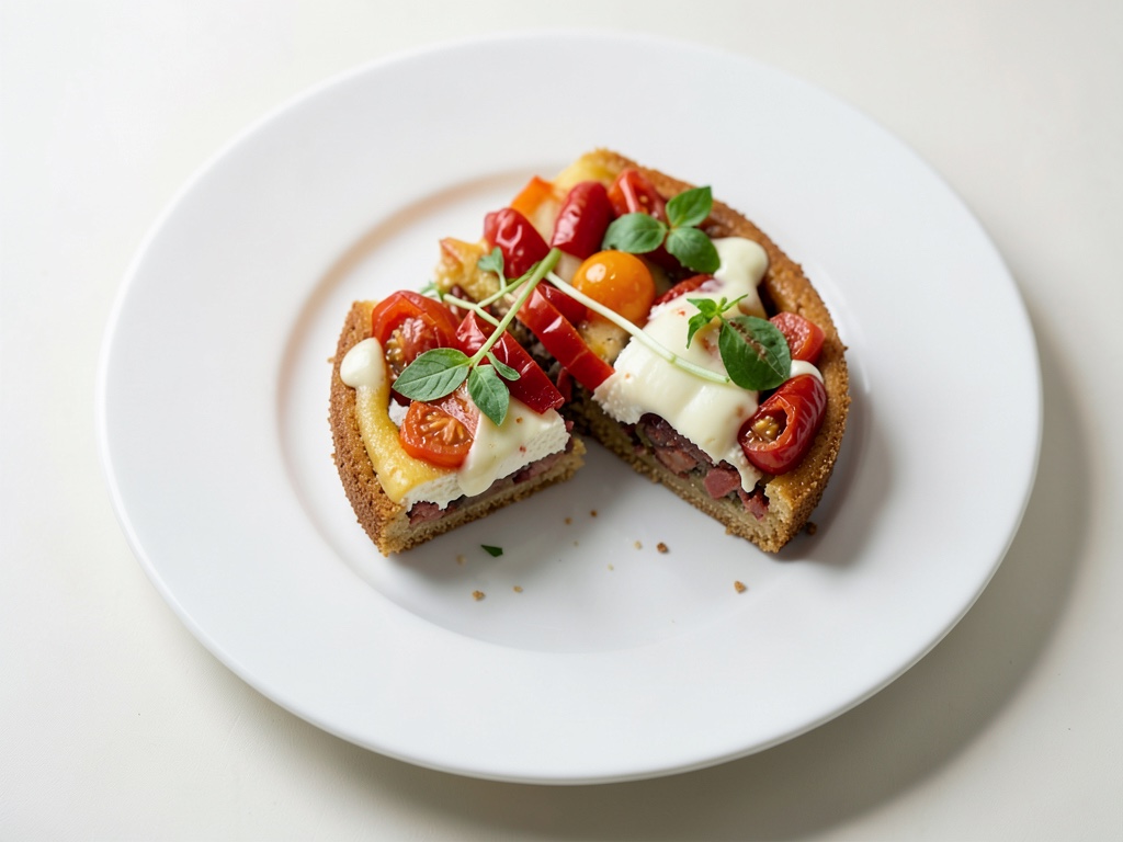 Torta cremosa al formaggio fresco e peperoni