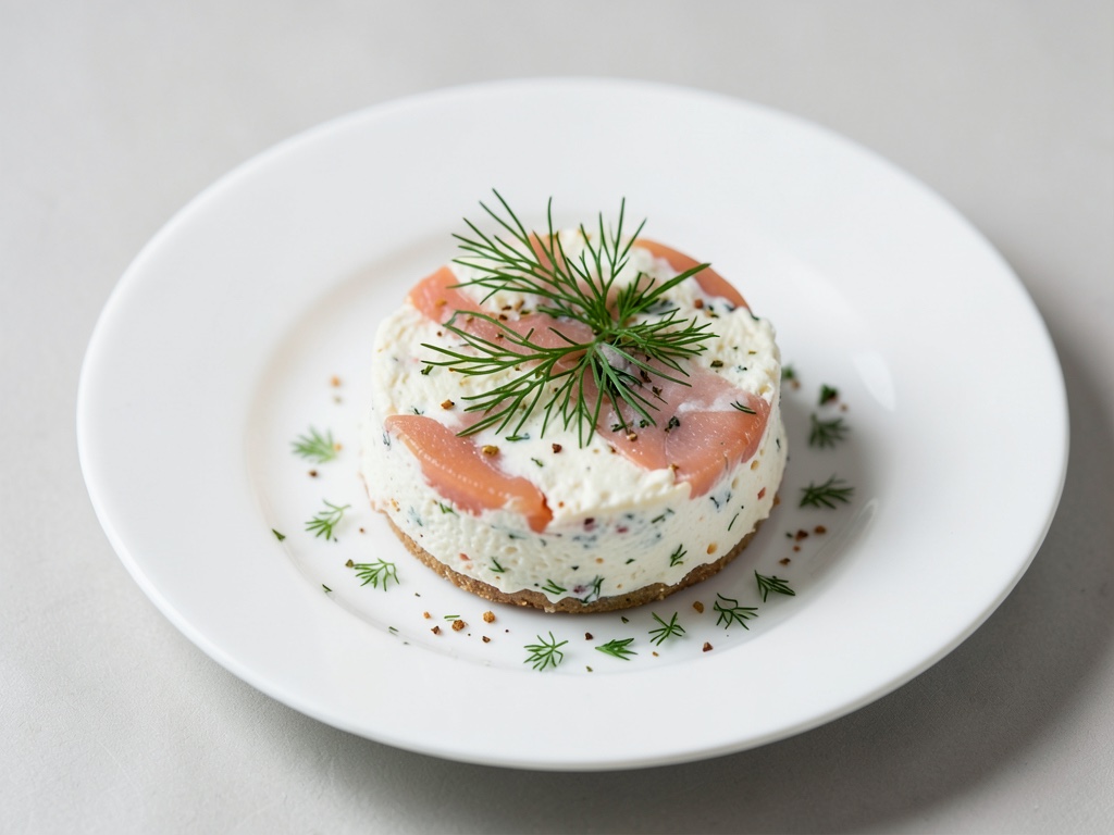 Terrina di salmone e formaggio fresco all'aneto