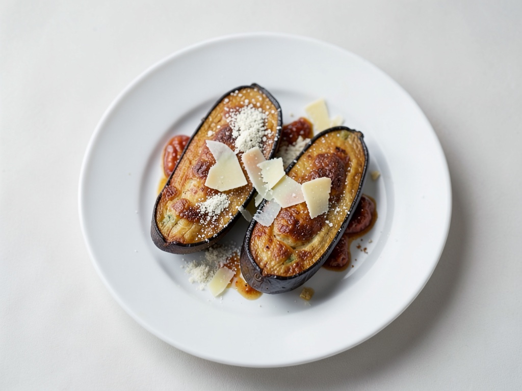 Tranches d'aubergine croustillantes et frites