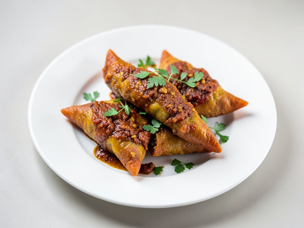 Samosa croccanti alla carne macinata