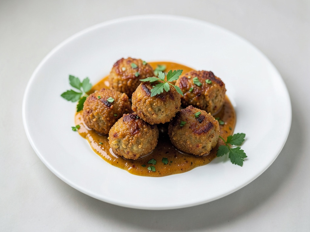 Boulettes d'oignon croustillantes et frites