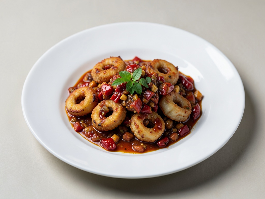 Anelli di calamaro croccanti al peperoncino