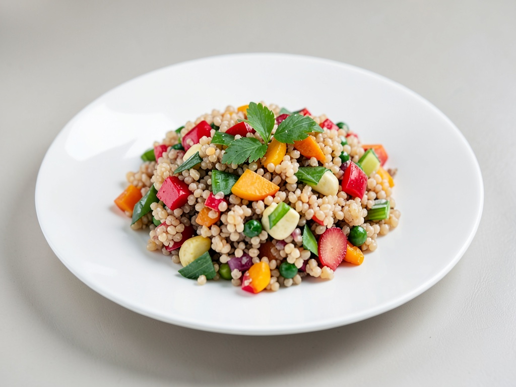 Insalata di orzo fruttata e speziata