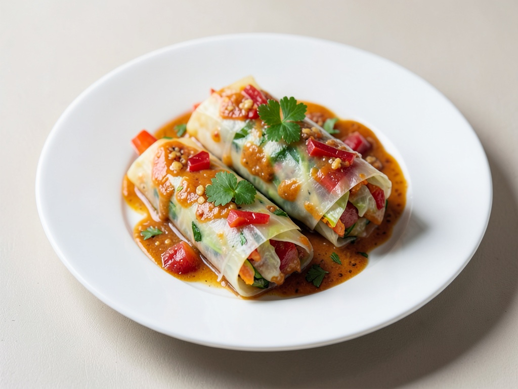 Wraps de col china frutales