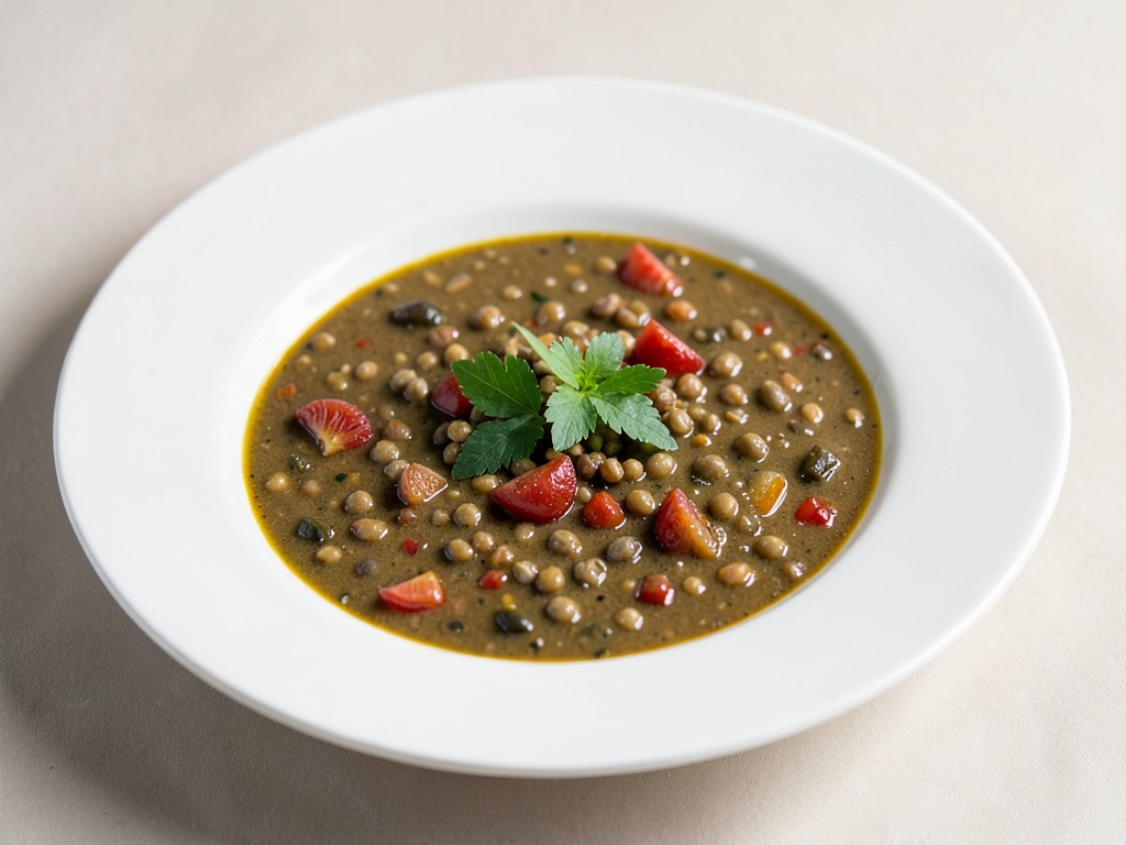 Zuppa di lenticchie fruttata