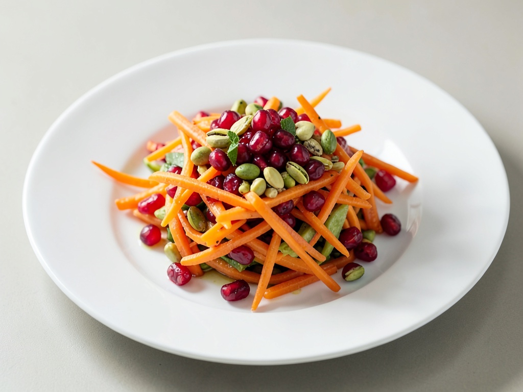 Salade de carottes fruitée à la grenade et aux pistaches
