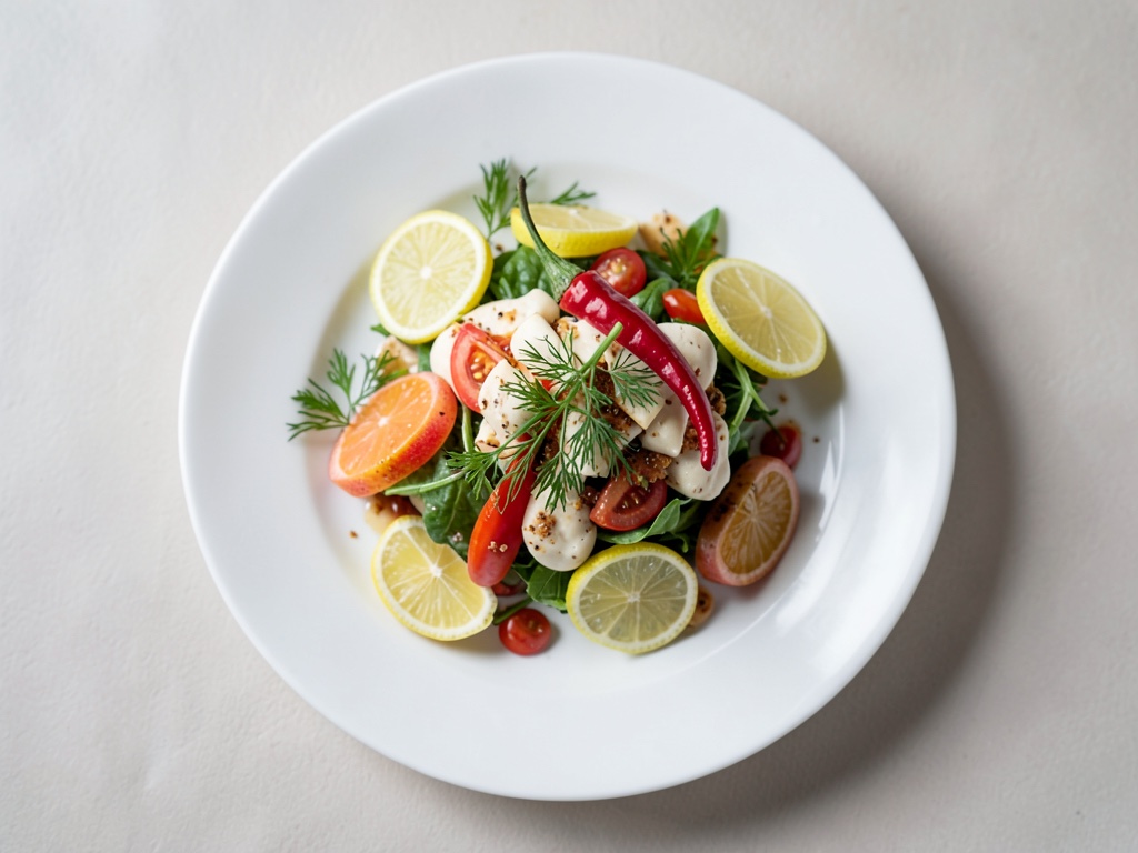 Insalata di Mango e Mozzarella con Condimento al Citronella
