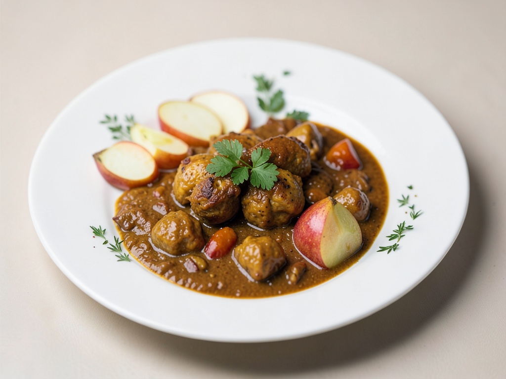 Curry di pollo fruttato con mela