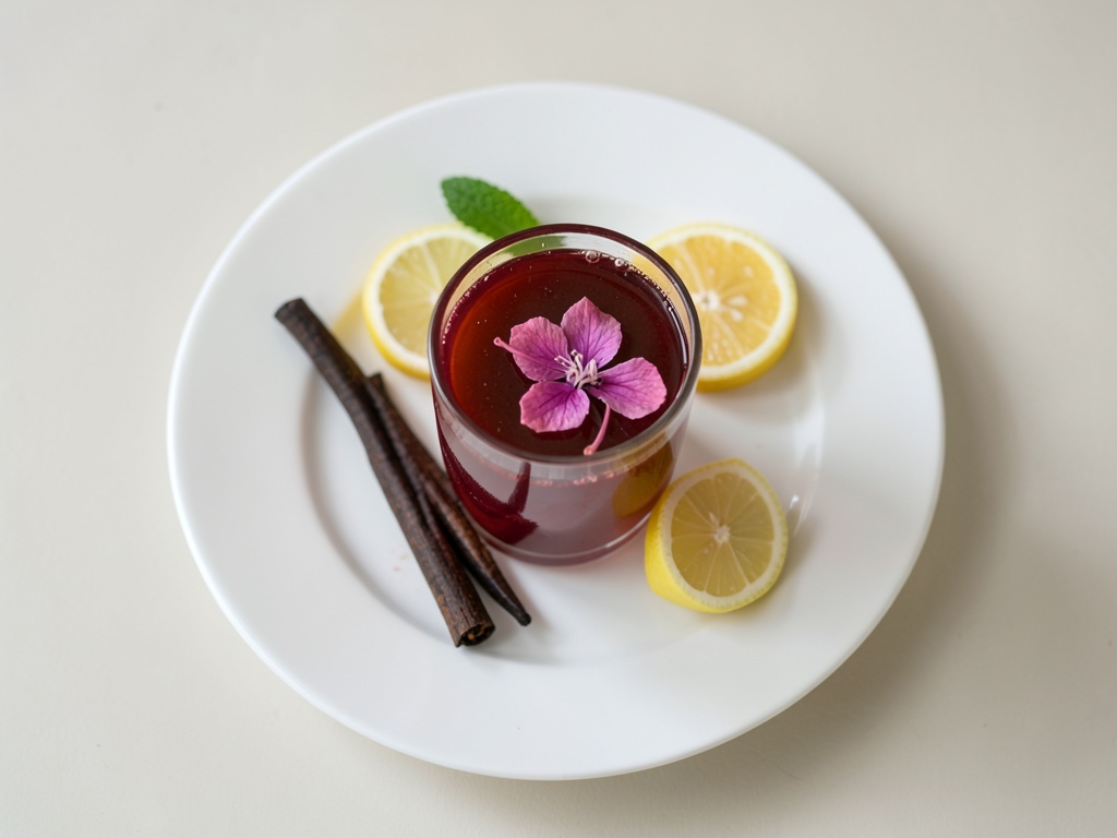 Tè all'ibisco e vaniglia