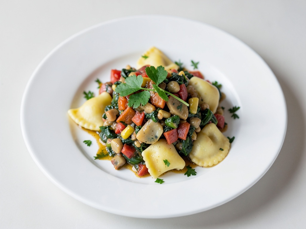 Minestrone di Primavera con Ravioli Fatti in Casa