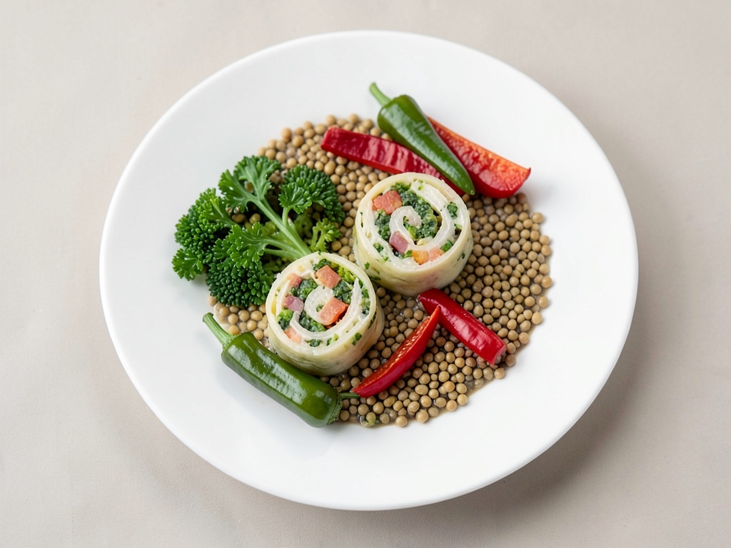 Rollitos de primavera crujientes con verduras