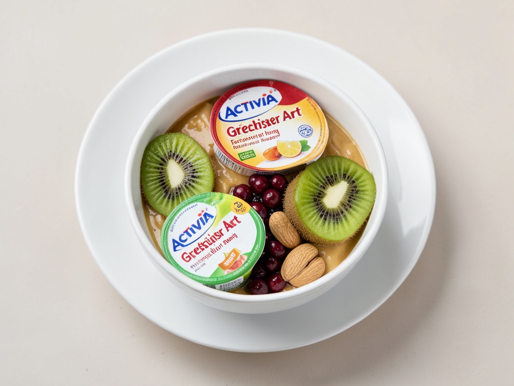 Bol de desayuno con yogur griego ACTIVIA con miel