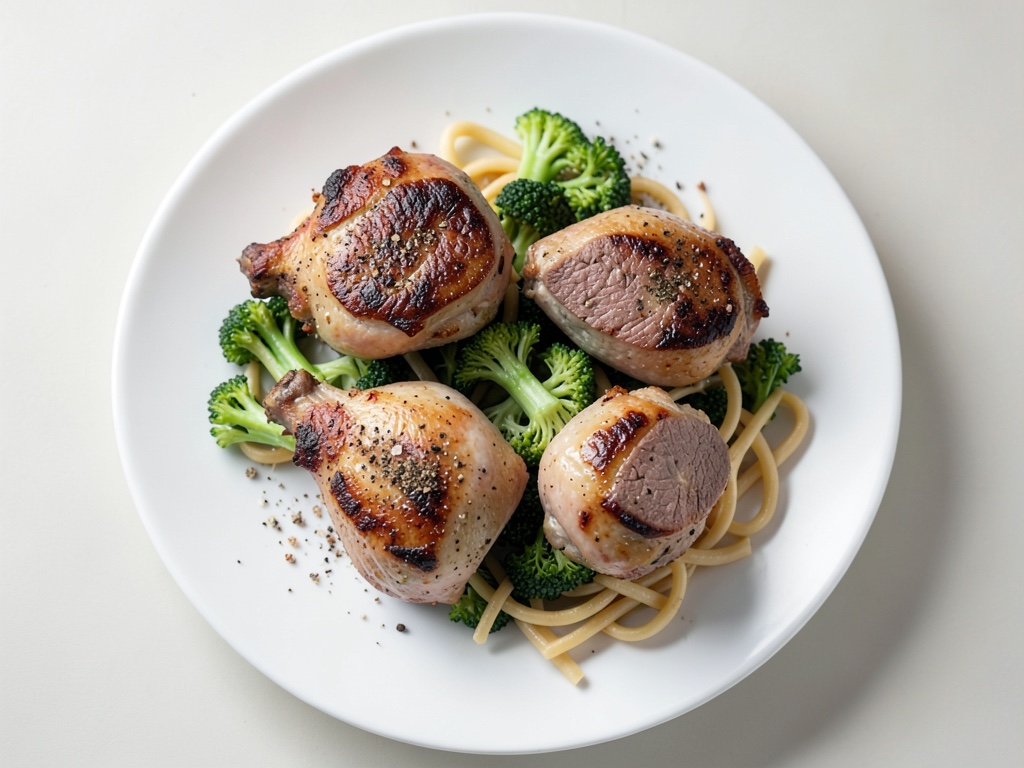 Cosce d'oca croccanti con cavolo cappuccio tenero e gnocchi di patate