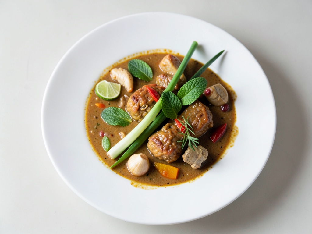 Bar entier en bouillon de curry thaï