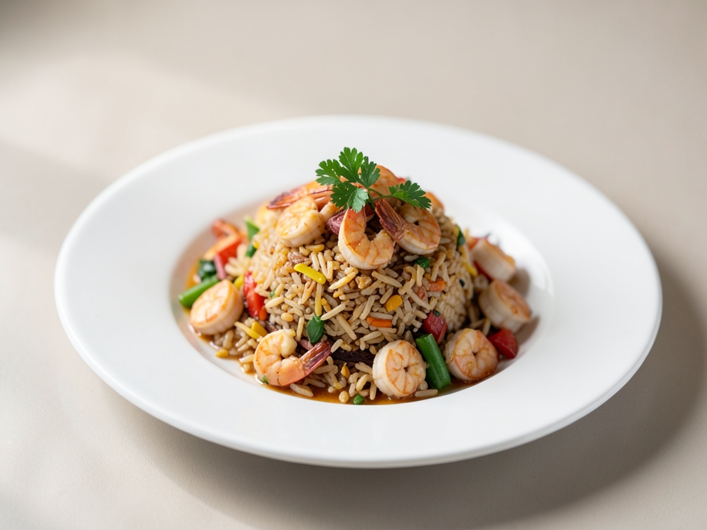 Riz sauté aux crevettes