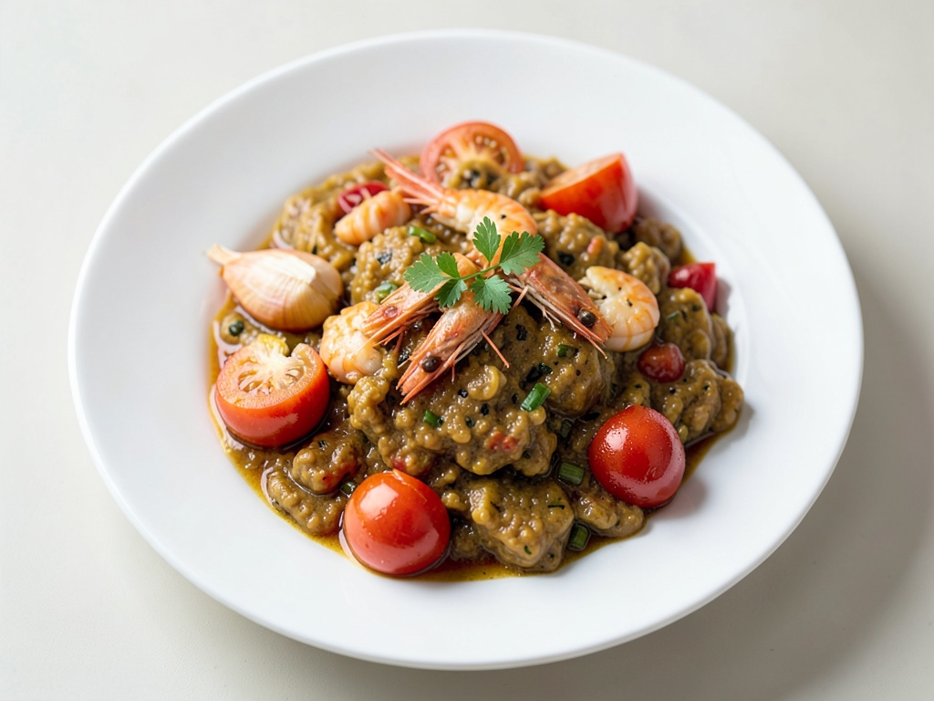 Curry cremoso di gamberi e cocco