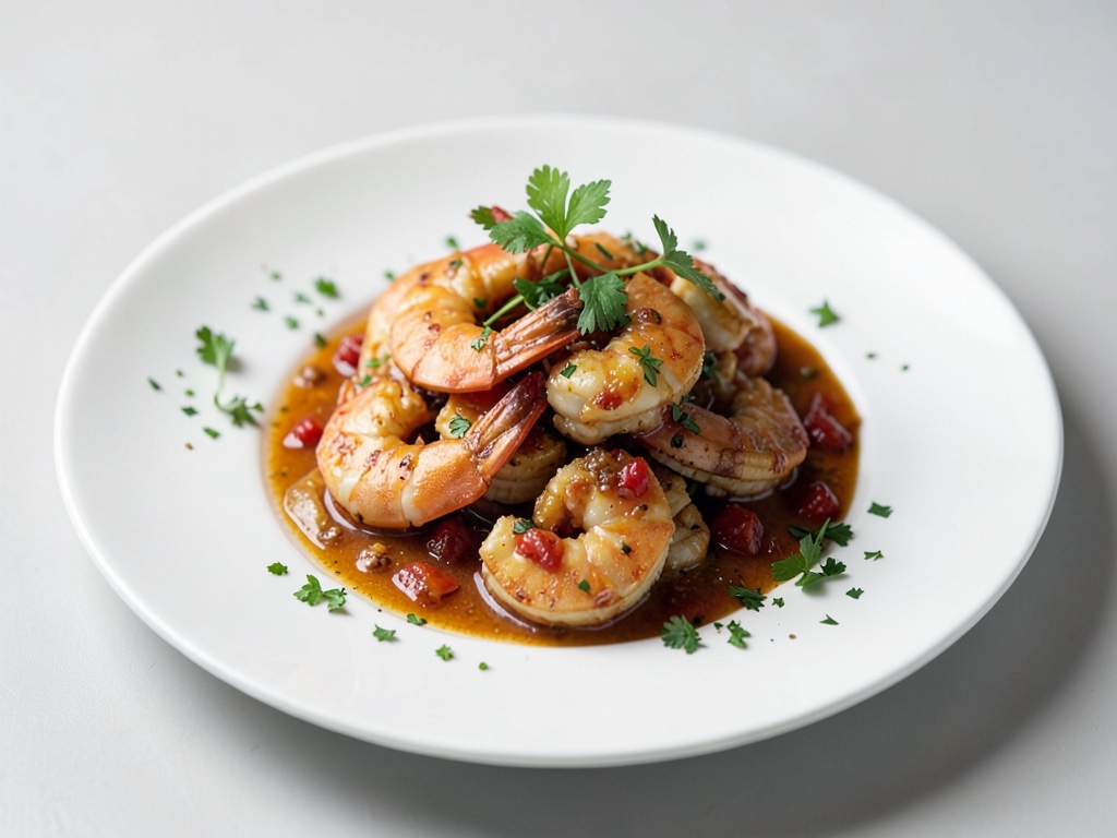 Gambas con ajo y chile de la freidora de aire