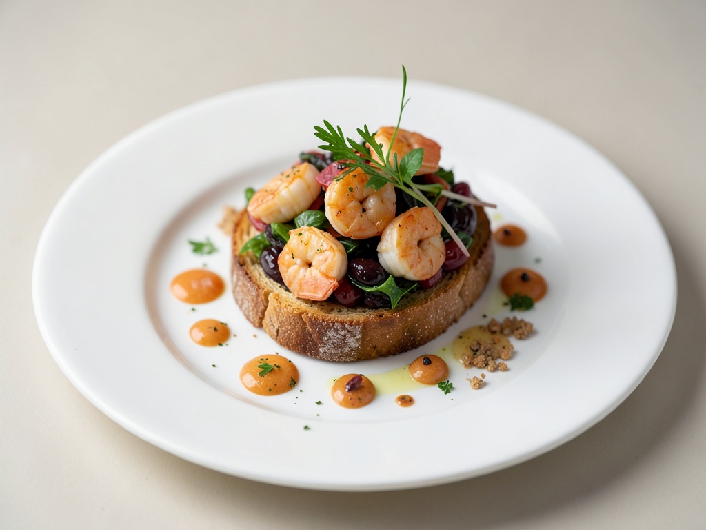 Gamberetti cocktail su toast