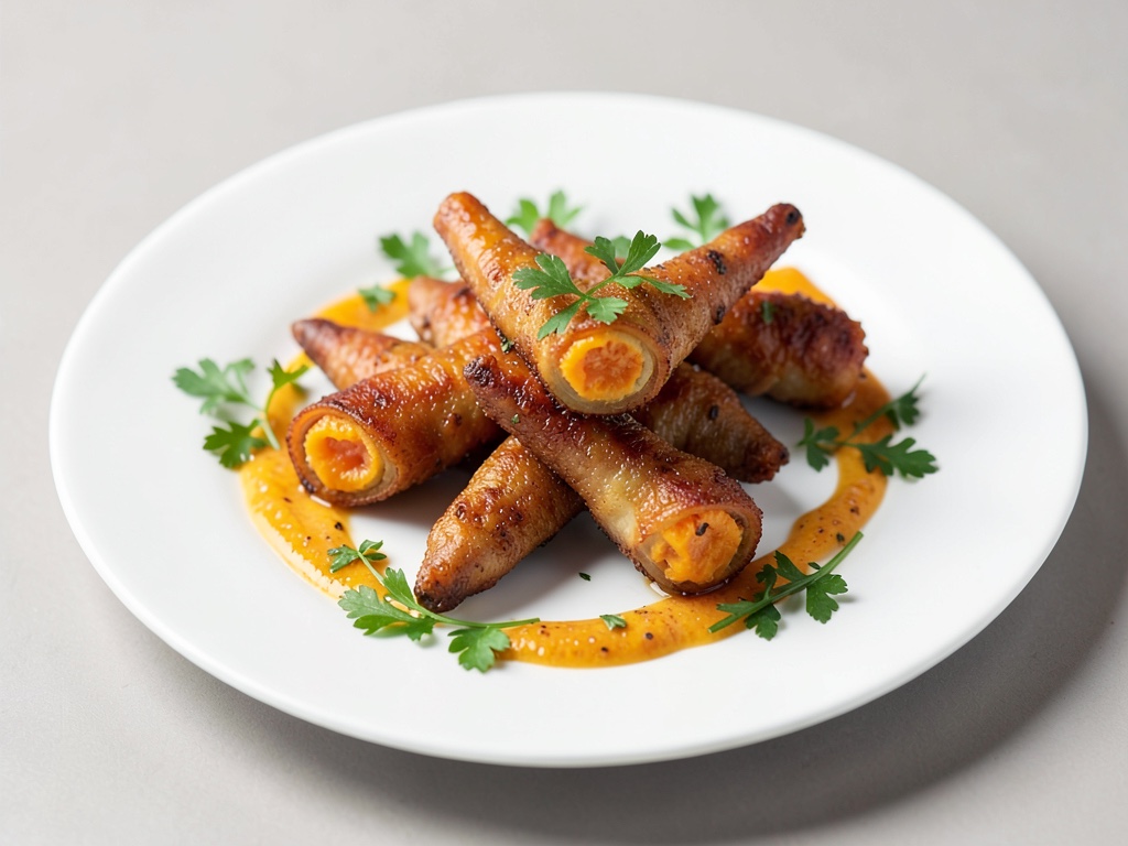 Knusprige Gazellenhörner mit Orangenfüllung