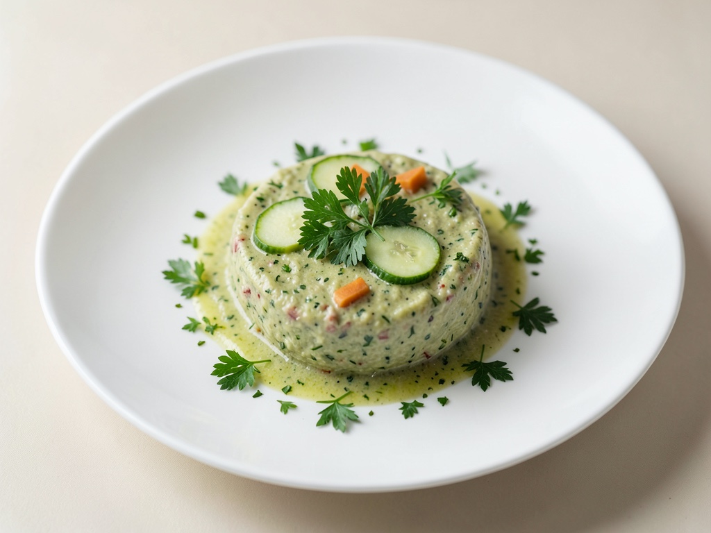 Gazpacho rinfrescante con cetriolo e prezzemolo