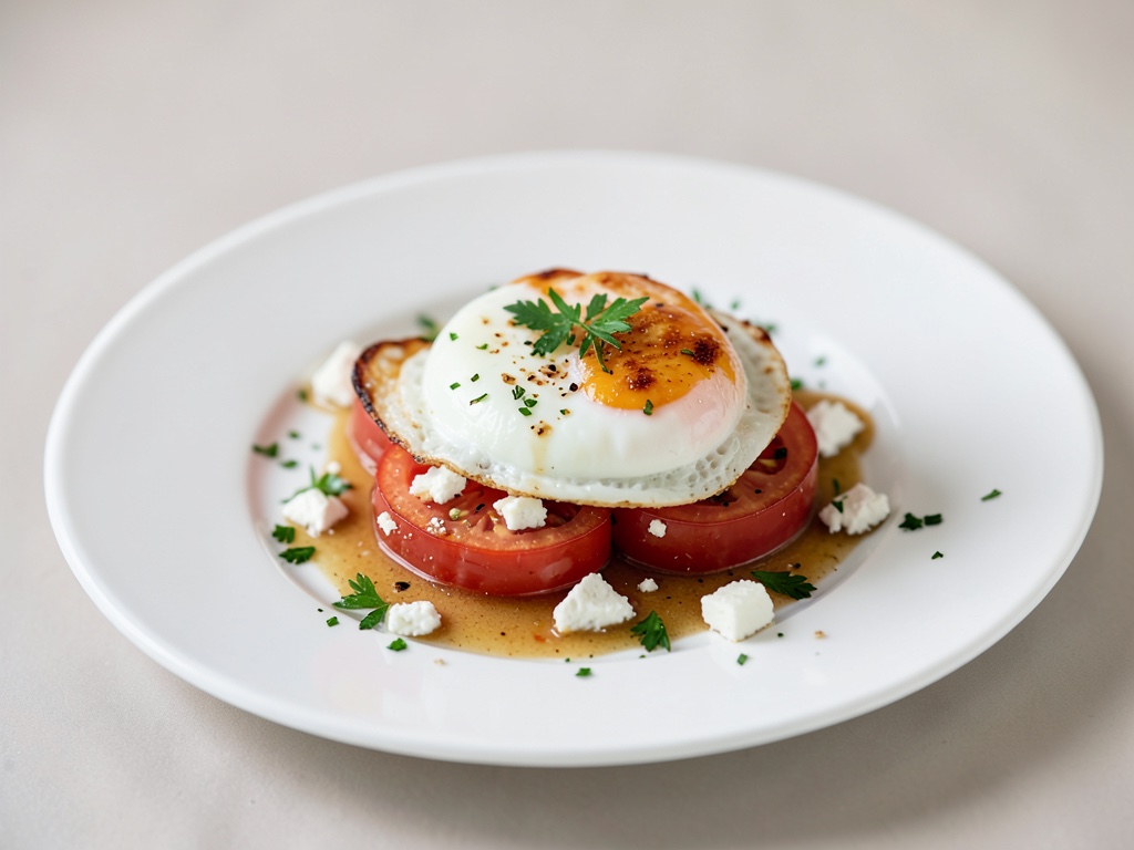 Uova al forno britanniche con pomodoro e feta