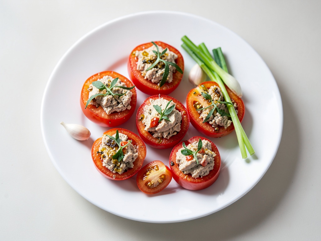 Tofu-Tomates au four