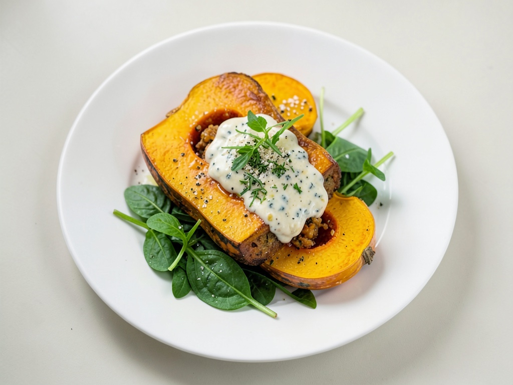 Zucca al forno con Gorgonzola