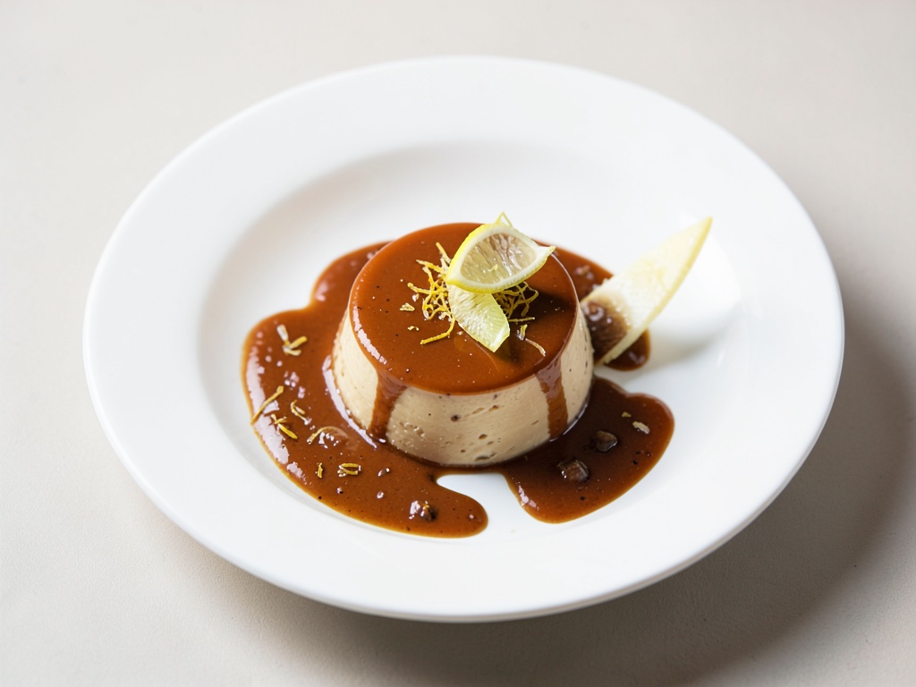 Crema caramellata classica con aroma di limone