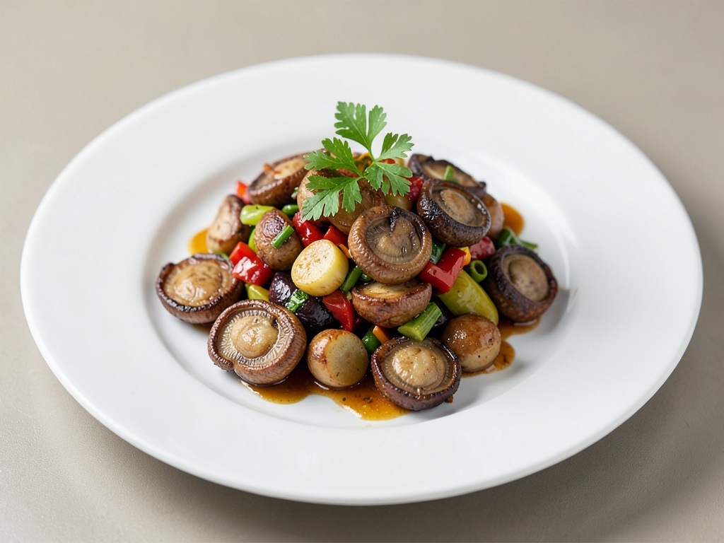 Funghi Orecchiette con Verdure di Cavolo Rapa